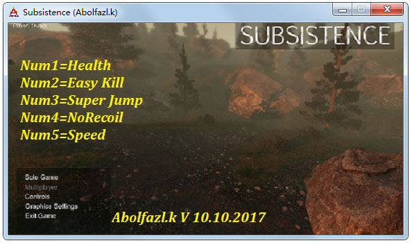 SUBSISTENCE五项修改器绿色版