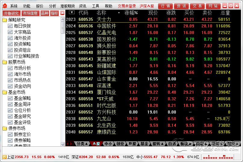 齐鲁证券网上交易系统通达信版