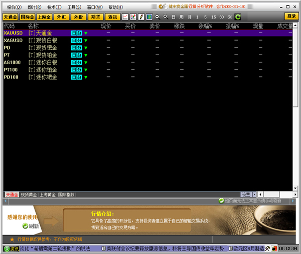 健丰贵金属行情分析软件