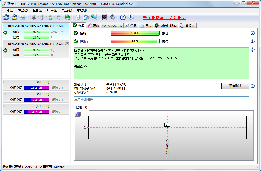 Hard Disk Sentinel多国语言版(硬盘检测工具)