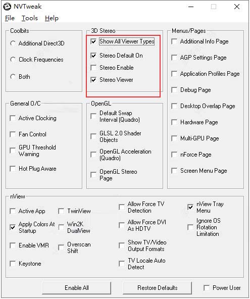 Nvidia Forceware Nvtweak免费版(N卡调节工具)