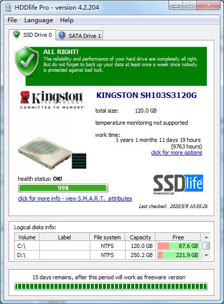 HDDlife Pro（硬盘监控工具）多国语言安装版