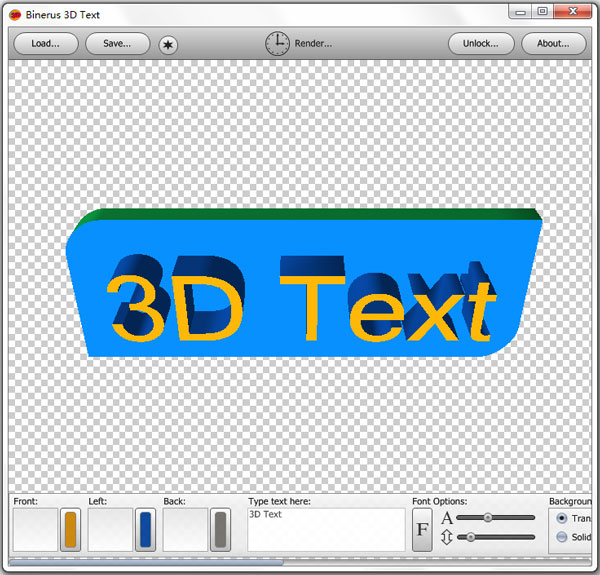 Binerus 3D Text<a href=https://www.officeba.com.cn/tag/lvseban/ target=_blank class=infotextkey>绿色版</a>(3d图标制作软件)