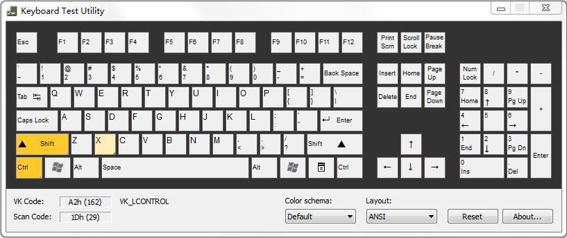 Keyboard Test Utility绿色英文版(键盘测试)