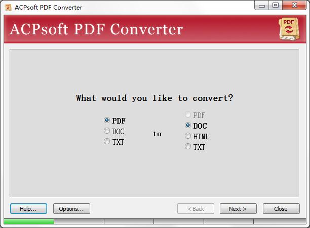 ACPsoft PDF Converter<a href=https://www.officeba.com.cn/tag/lvseban/ target=_blank class=infotextkey>绿色版</a>(<a href=https://www.officeba.com.cn/tag/PDFzhuanhuanqi/ target=_blank class=infotextkey>PDF转换器</a>)