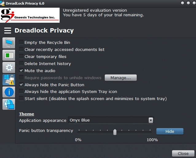 Dreadlock Privacy免费版(一键隐藏关闭窗口软件)