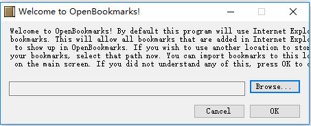 OpenBookmarks绿色英文版(IE书签管理器)
