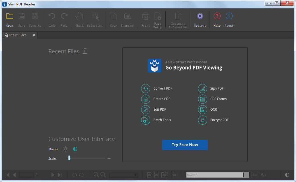 Slim PDF Reader英文安装版(免费PDF阅读软件)