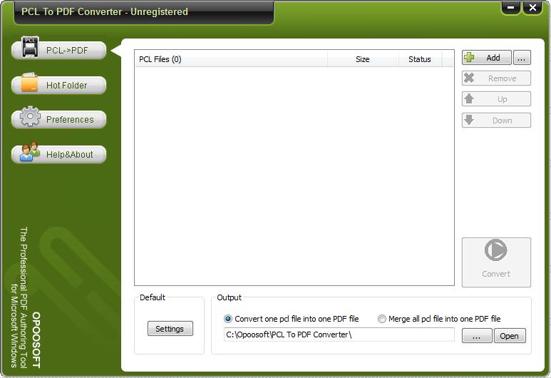 Opoosoft PCL To PDF Converter英文安装版