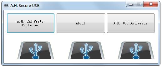 A.H.Secure USB绿色英文版(USB写保护解锁工具)
