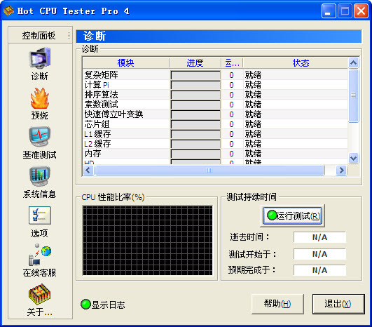 Hot CPU Tester pro中文版(cpu压力测试工具)