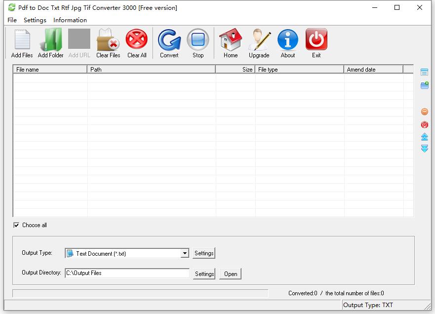 Pdf to Doc Txt Rtf Jpg Tif Converter 3000英文安装版