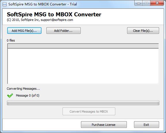 SoftSpire MSG to MBOX Converter英文安装版(MSG转MBOX工具)