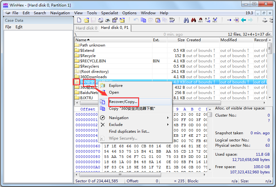 WinHex多国语言<a href=https://www.officeba.com.cn/tag/lvseban/ target=_blank class=infotextkey>绿色版</a>(16进制编辑器)