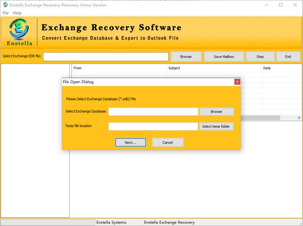 Enstella Exchange Recovery官方版(EDB转PST恢复工具)