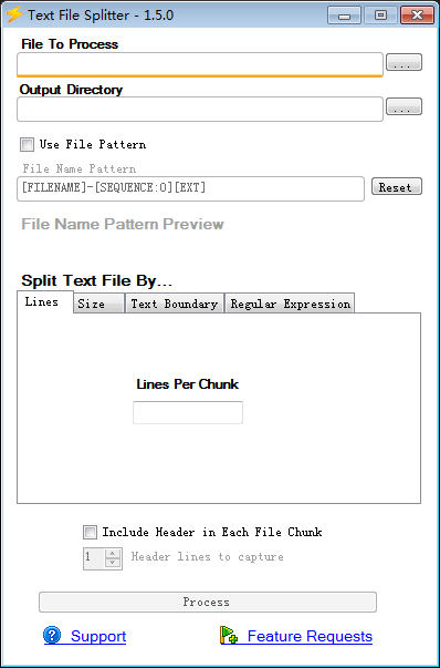 Text File Splitter<a href=https://www.officeba.com.cn/tag/lvsemianfeiban/ target=_blank class=infotextkey>绿色免费版</a>(文件分割工具)