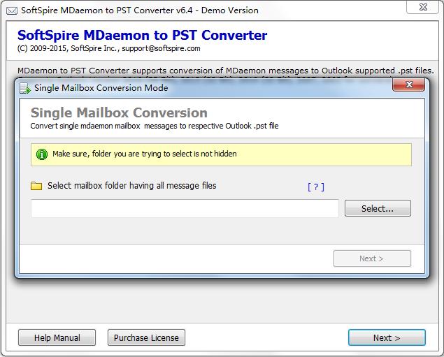 SoftSpire MDaemon to PST Converter英文安装版