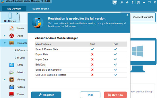 Vibosoft Android Mobile Manager官方版(安卓手机管理软件)
