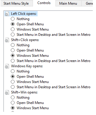 Settings For Open Shell Menu官方版(Windows经典开始菜单软件)