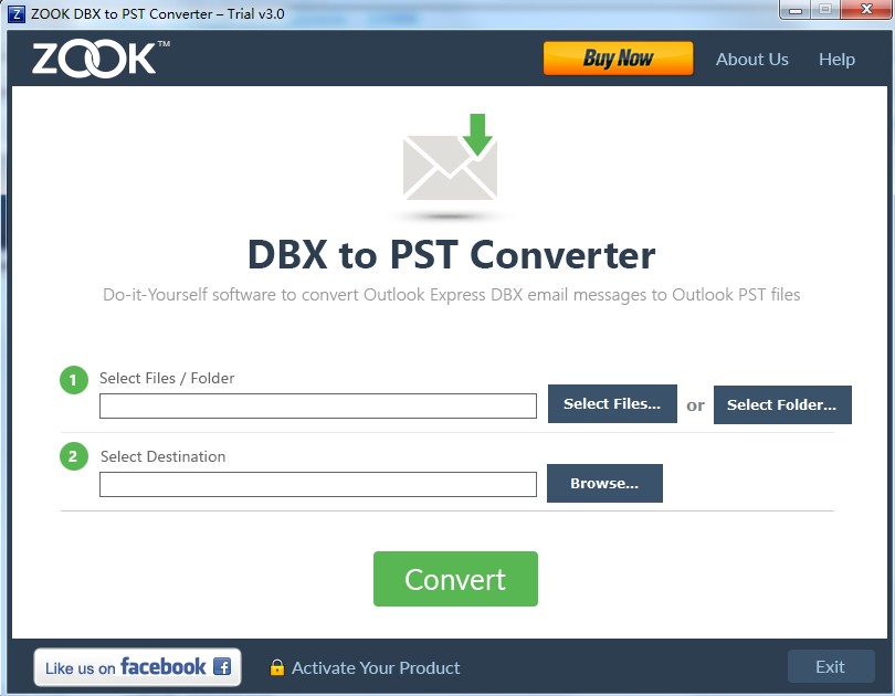 ZOOK DBX to PST Converter英文安装版