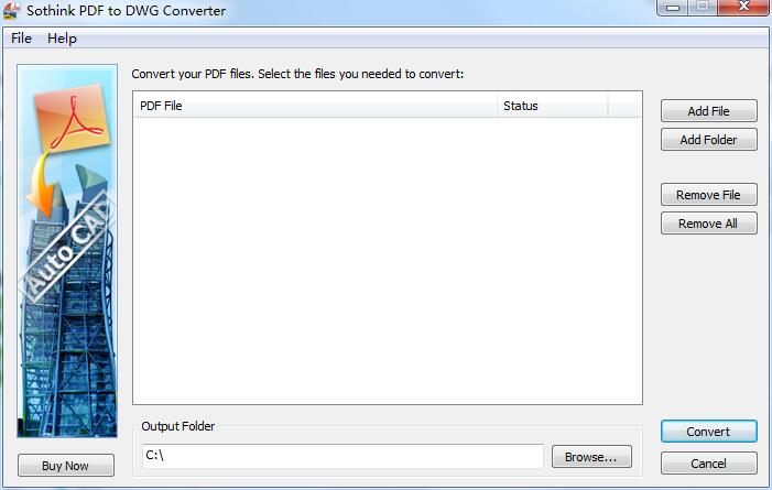 Sothink PDF to DWG Converter英文安装版