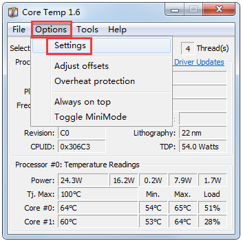 Core Temp中文版(CPU数字温度传感器)