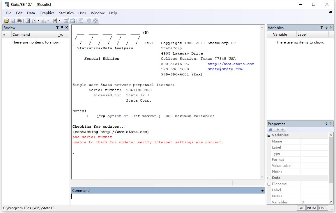 stata（统计软件）英文安装版