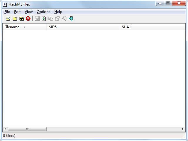 HashMyFiles绿色英文版(文件校验工具)
