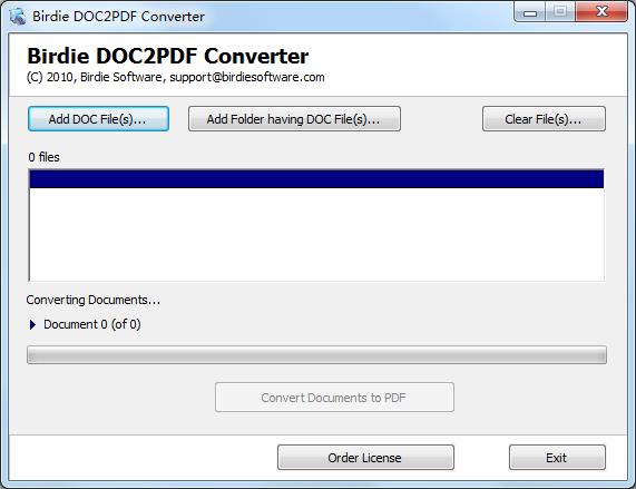 Birdie DOC2PDF Converter英文安装版(DOC转PDF转换器)