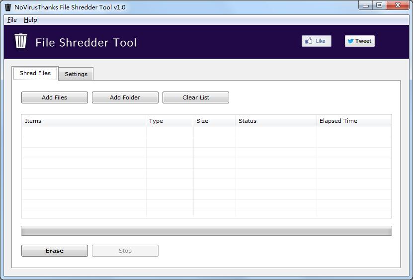 NoVirusThanks File Shredder Tool（轻量级文件粉碎工具）V1.0 英文安装版