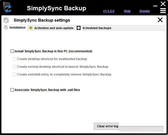 SimplySync Backup 英文绿色版