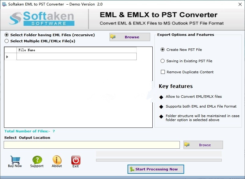 Softaken EML to PST Converter免费版(EML转PST转换器)