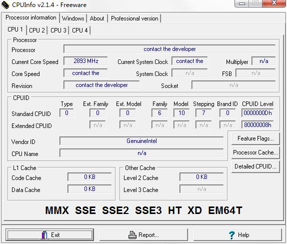 CPUInfo绿色免费版(CPU检测工具)