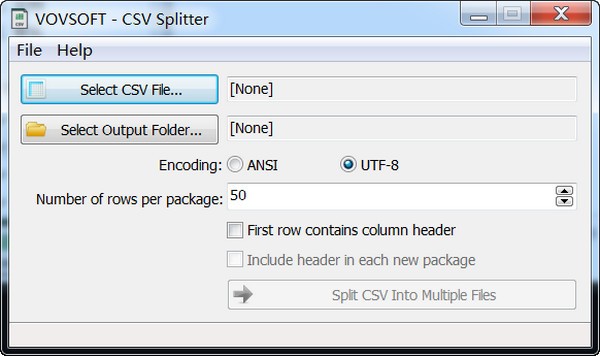 Vovsoft CSV Splitter官方版(CSV文件分割工具)