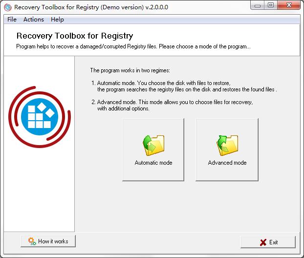 Recovery Toolbox for Registry英文安装版(注册表文件修复工具)