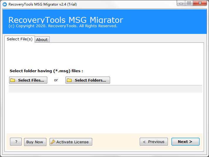 RecoveryTools MSG Migrator多国语言安装版(MSG文件转换器)