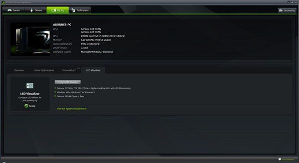 NVIDIA GeForce Experience免费版(游戏优化)