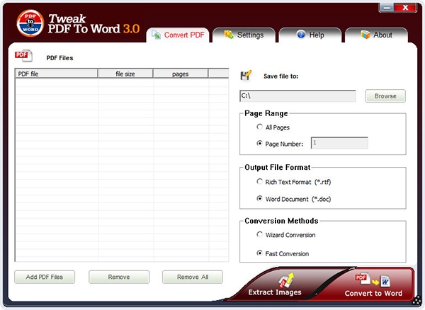 Tweak PDF To Word官方版(PDF转Word转换器)