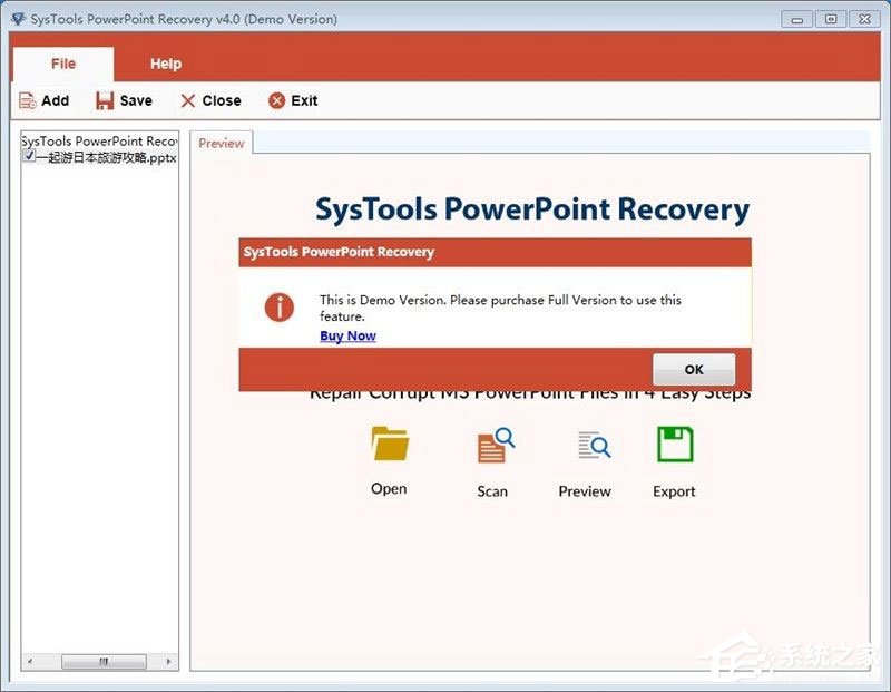 SysTools PowerPoint Recovery