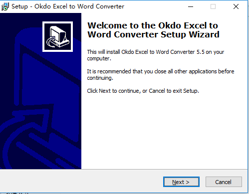 Okdo Excel To Word Converter官方版(Excel转Word)