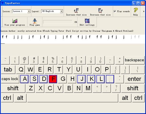 TypeFaster官方版(英文打字练习)