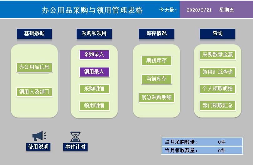 库存管理Excel表格绿色版