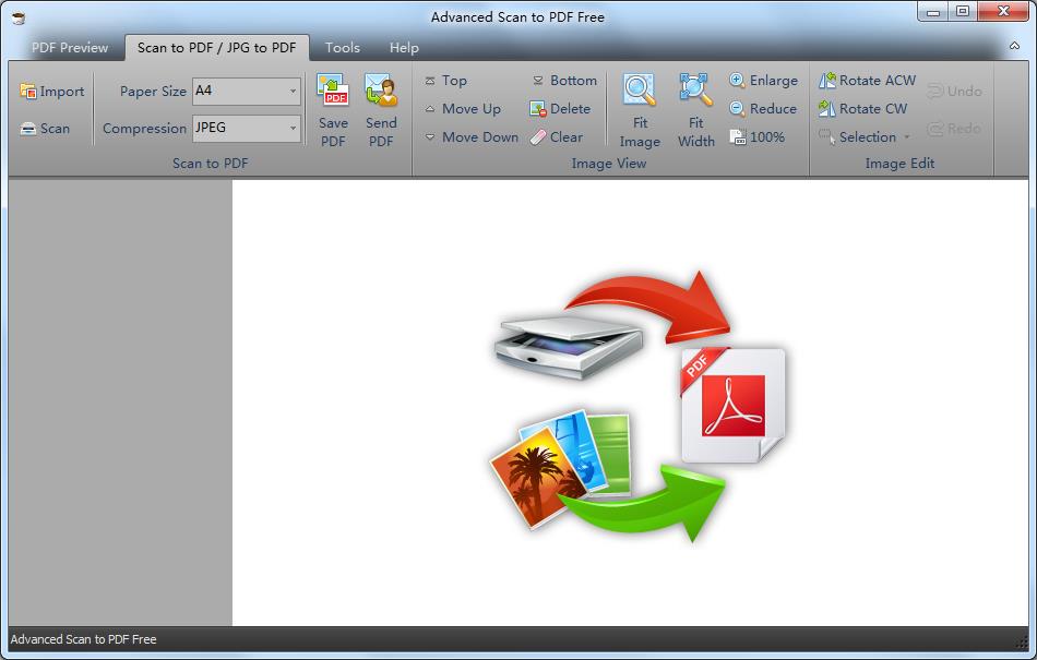 Advanced Scan to PDF Free英文安装版(PDF格式转换工具)