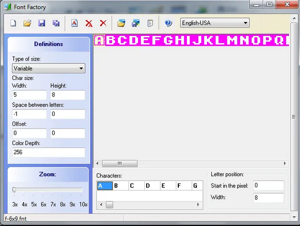 Font Factory<a href=https://www.officeba.com.cn/tag/lvseban/ target=_blank class=infotextkey>绿色版</a>(FNT字体修改工具)