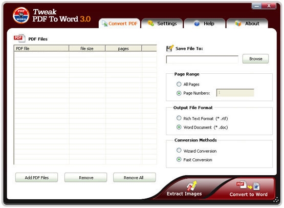 Tweak PDF To Word官方版(PDF转Word转换器)