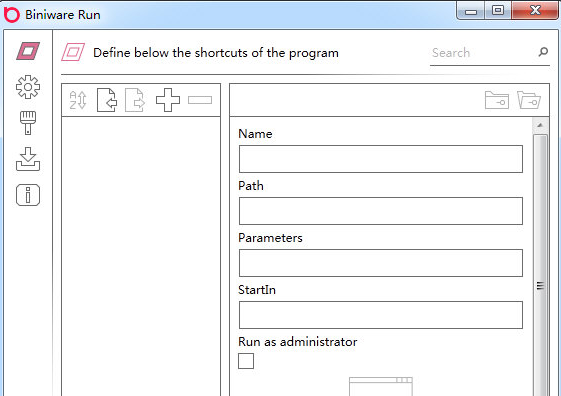 Biniware Run官方版(程序快速开启工具)