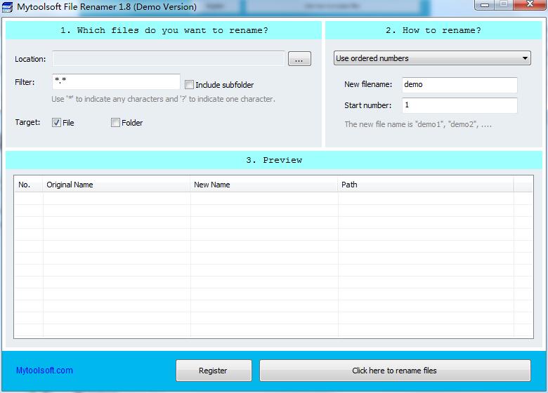 Mytoolsoft FileRenamer英文安装版