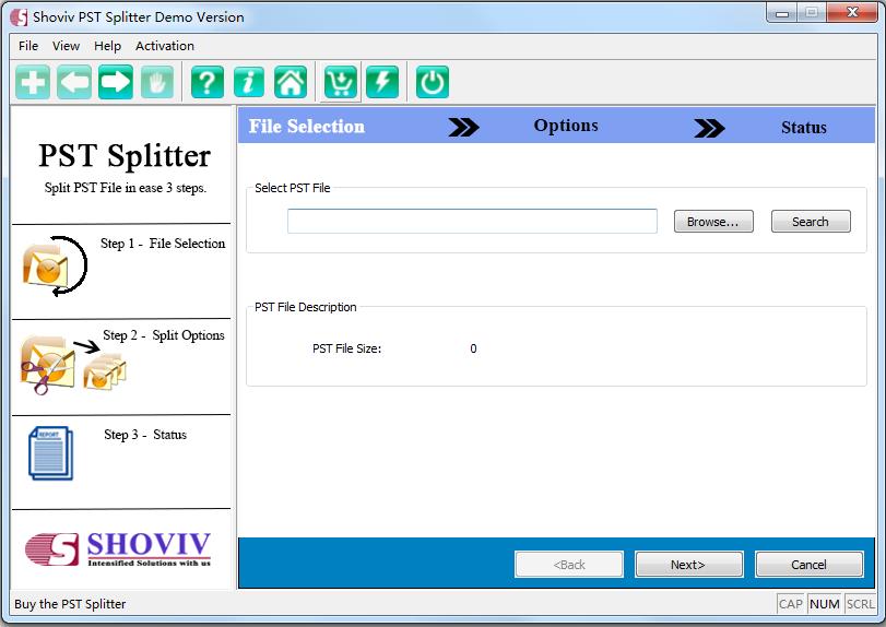 Shoviv PST Splitter英文安装版(PST文件拆分)
