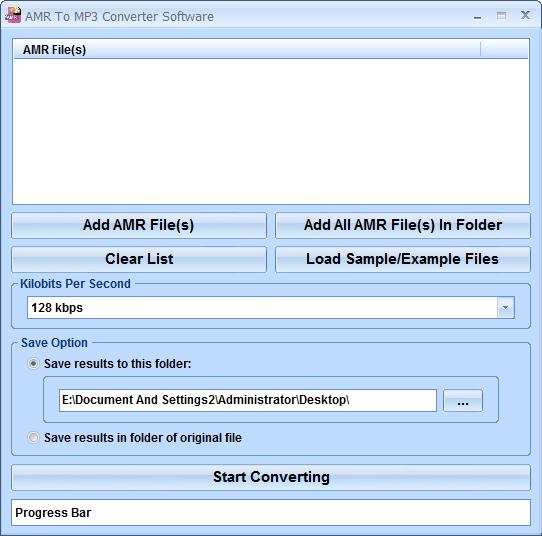 AMR To MP3 Converter Software英文安装版(AMR转MP3格式工具)