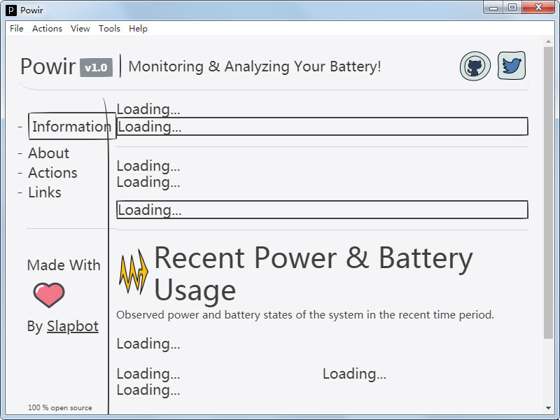 Powir绿色英文版(电池监控软件)